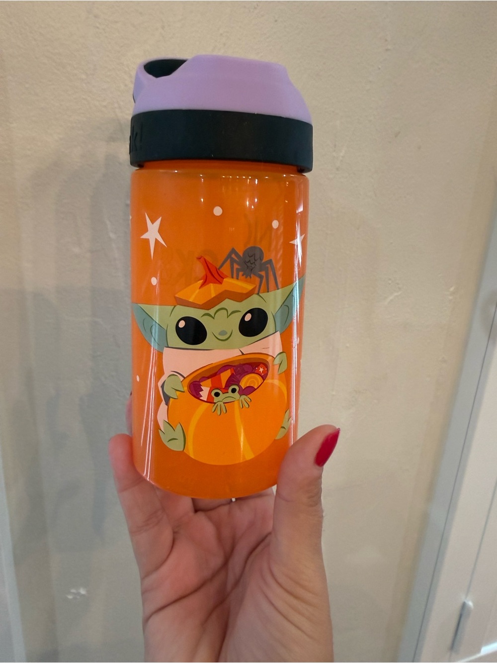 Orange Star Wars Yoda Halloween Zak bottle